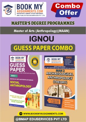 IGNOU MAN1 MAN2 Study Material (Guess Paper) For Ignou Student Master of Arts (Anthropology)(MAAN)(Paperback, BMA Publication)