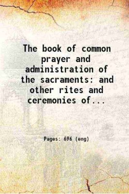 The book of common prayer and administration of the sacraments and other rites and ceremonies of the Church 1760 [Hardcover](Hardcover, Church of England,Baskerville, John, , printer,Dodd, Benjamin, , publisher)