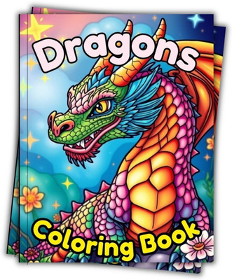 Medieval Fantasy Dragon’s Coloring Book Doodle Preschool Colouring Book, Happy Birthday Gifts 1 to 12 Year Kids(Paperback, Renuka Press)