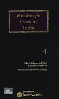 Halsbury's Laws of India-Bills of Exchange
& Other Negotiable Instruments, Business
Associations (Partnership); Vol 4(Paperback, HLI)