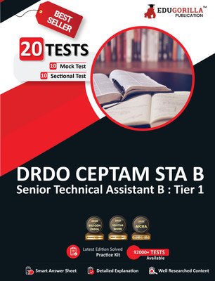 DRDO CEPTAM 10 (Senior Technical Assistant) STA B Tier 1 Book  - Senior Technical Assistant 'Group B' | 1400+ Solved Questions (10 Mock Tests + 10 Sectional Tests) | Free Access to Online Tests(English, Paperback, Edugorilla Prep Experts)