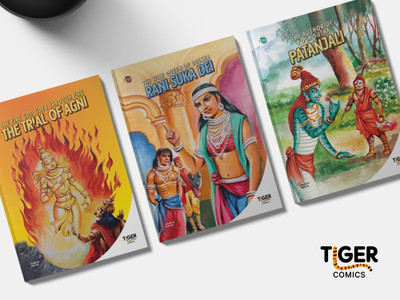 Illustrated indian stories collection for children - Mythology and epic tales of courage by TIGER COMICS.(Paperback, Anitha Ranjit, Soumya Sesha Sastry)