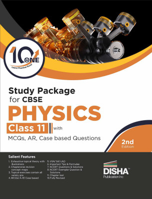 10 in One Study Package for CBSE Physics Class 11 with MCQs, AR & Case based Questions 2nd Edition | Question Bank for 2023 Exam | Revision & Practice |(Paperback, Disha Experts)