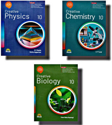 Creative PHYSICS , CHEMISTRY + BIOLOGY CLASS - 10 ( COM. SET 3 BOOKS ) SRIJAN PUBLICATION(Paperback, S C GUPTA , V P TYAGI) Creative PHYSICS , CHEMISTRY + BIOLOGY CLASS - 10 ( COM. SET 3 BOOKS ) SRIJAN PUBLICATION(Paperback, S C GUPTA , V P TYAGI)