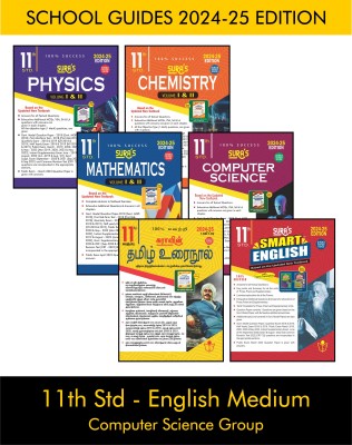 SURA`S 11th STD All subjects in 1 bundle Offer For Computer Science group (Tamil, English,Mathematics,Computer Science,Physics,Chemistry) Set of 6 Guides - English Medium 2024-25(Paperback, A PANEL OF AUTHORS)