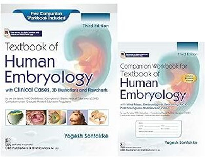 Textbook of Human Embryology , with Clinical Cases, 3D Illustrations and Flowcharts 3/e | As per the latest NMC Guidelines | (CBME) Curriculum under Graduate Medical Education Regulation | Free Companion Workbook Included - 2026(Paperback, Yogesh Sontakke)