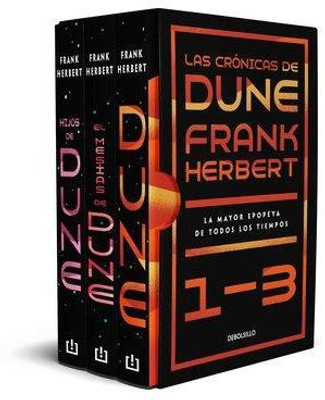 Estuche Las cronicas de Dune: Dune, El mesias de Dune e Hijos de dune / Frank Herbert's Dune Saga 3-Book Boxed Set: Dune,Dune Messiah, and Children of Dune(Spanish, Paperback, Herbert Frank)