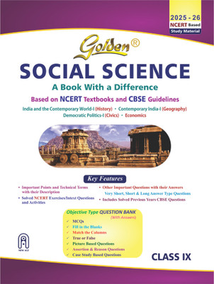 Golden Social Science (with Sample Papers) a Refresher (Class 9) (for Cbse 2021 Final Exams)(English, Paperback, unknown)