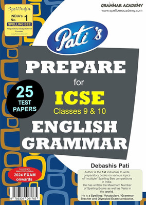Prepare for ICSE English Grammar : 25 Practice Tests Questions - Class 9 / 10(Paperback, Debashis Pati)