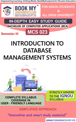 IGNOU MCS 021 Data and File Structures Study Material (In Depth Easy Guide) For Ignou Student.(Paperback, BMA Publication)
