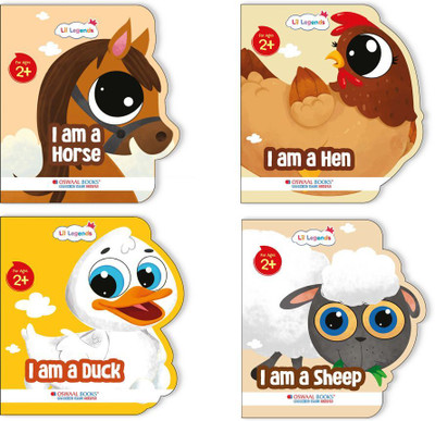 Lil Legends Farm Animal Illustrated Board Book Set (Set of 4) | Hen, D(English, Paperback, unknown)