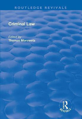 Criminal Law(English, Paperback, Morawetz Thomas)