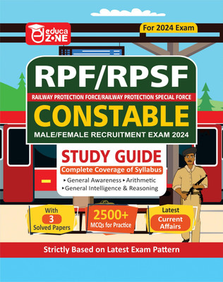 Educazone Railway RPF And RPSF Constable Recruitment Exam Complete Study Guide Book With Solved Papers For 2024 Exam(Paperback, Educazone Panel of Experts)
