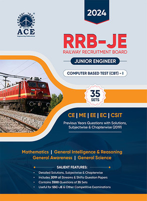 Railway Recruitment Board Junior Engineer CBT -I Previous Years Questions with Solutions, Subject-wise and Chapter-wise (2019)  - RRB-JE CBT-1 PQs(Paperback, By Subject Experts of the ACE Engineering Academy)