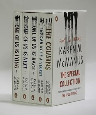 Karen M. McManus: The Special Collection 5 Books Boxset (One Of Us Is Lying, One Of Us Is Next, One Of Us Is Back, Two Can Keep A Secret and The Cousins)(English, Paperback, M.,McManus Karen) Karen M. McManus: The Special Collection 5 Books Boxset (One Of Us Is Lying, One Of Us Is Next, One Of Us Is Back, Two Can Keep A Secret and The Cousins)(English, Paperback, M.,McManus Karen)