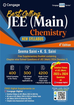 JEE Main Chemistry : 2024 Session 1 - Solved PYQs with Free Print & Video Solutions + Online Assessments + Digital Content(Paperback, Seema Saini, K.S. Saini)