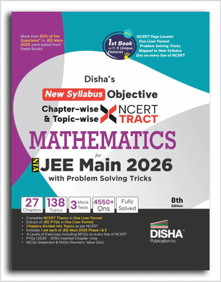 Disha's New Syllabus Objective NCERT Xtract Mathematics with Problem Solving Tricks for NTA JEE Main 9th Edition | BITSAT, VITEEE & KCET | Tips on your Fingertips, Previous Year Question Bank PYQs(Paperback, Disha Experts)