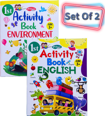 1st Prince Activity Book, Environment, And 1st Activity Book, English Fun Learning And Writing Books For Children (Set Of 2)(Paperback, Kamal Book)