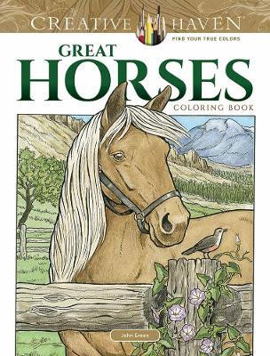 Creative Haven Great Horses Coloring Book(English, Paperback, Green John)