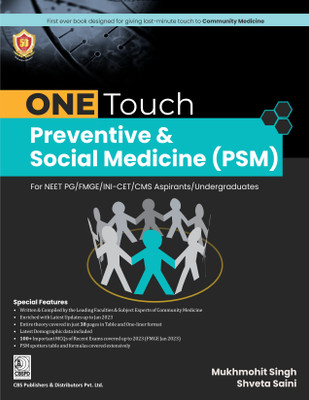 ONE TOUCH Preventive & Social Medicine (PSM) For NEET PG/ FMGE/INI-CET/CMS Aspirants / Undergraduates(Paperback, Dr Mukmohit Singh)