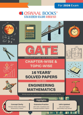 Oswaal Gate 16 Years' |Chapter-Wise & Topic-Wise |Solved Papers |(2010(English, Paperback, unknown)