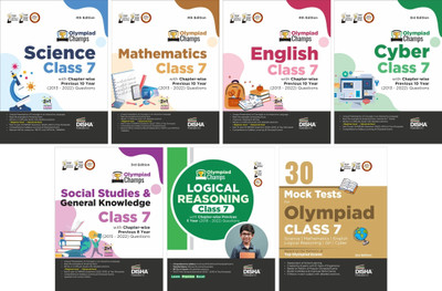 Olympiad Champs Science, Mathematics, English, Cyber & Gk Class 7 with 30 Mock Tests(English, Paperback, unknown)