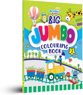 BIG JUMBO COLOURING BOOK PART 2 for Kids 3 years to 5 years old | Colouring Activities and Exercises For Children: Crayons Part - A , Crayons Part - B , Crayons Part - C and Vehicles(Paperback, Adhiraj Books)