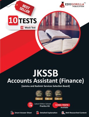 JKSSB Accounts Assistant (Finance) Recruitment Exam  - 10 Full-length Mock Tests (1200+ Solved Questions) | Free Access to Online Tests(English, Paperback, Edugorilla Prep Experts)