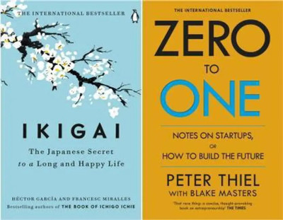 Ikigai + Zero To One (2 Book Combo)(Paperback, JMD BOOKS)
