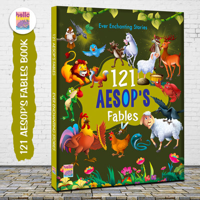 121 Aesop Fables  - Illustrated Story Books for Kids and Childrens - Bedtime Moral Short Stories with Colourful Pictures in English - Ages 3+ Years(Hardcover, Hello Friend Books)