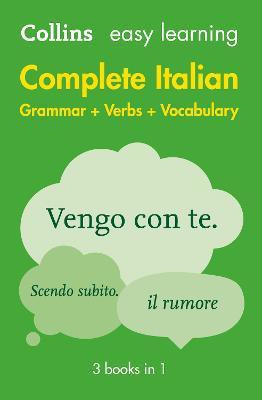 Easy Learning Italian Complete Grammar, Verbs and Vocabulary (3 books in 1)(English, Paperback, Collins Dictionaries)