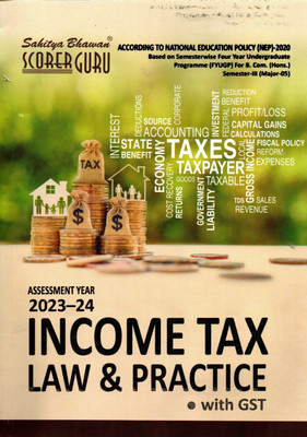 NEP Income Tax Law and Practice with GST B. Com. 3rd Sem Hons. Major 5  - for Assesment Year 2023-2024 1 Edition(Paperback, Dr. R. R. Sharma, R. K. Jain, CA Nikhil Gupta)