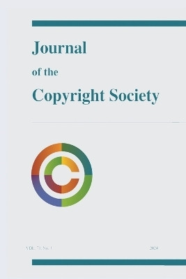 Journal of the Copyright Society, Volume 71(1)(English, Paperback, unknown)