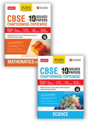 MTG CBSE 10 Years (2025-2016) Chapterwise Topicwise Solved Papers With Sample Paper Class 10 Science & Mathematics Standard (Set of 2 Books) - CBSE Champion For 2026 Exam | Free Video Solution of PYQs(Paperback, MTG Editorial Board)