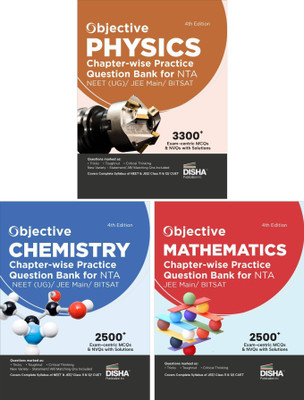 Objective Physics, Chemistry & Mathematics Chapter-Wise Practice Question Bank for Nta Jee Main/ Bitsat MCQS & Nvqs Based on Main Previous Year Questions Pyqs Useful for Cbse 11/ 12 & Cuet Pcm(English, Paperback, unknown)
