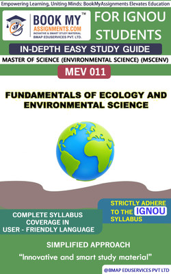 IGNOU MEV 11 Fundamentals of Environmental Science and Ecology In Depth Guide For Ignou Student(Paperback, BMA Publication)