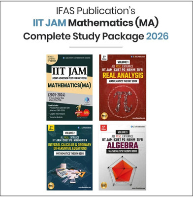 IIT JAM Mathematics  - Complete Study Materials with Theory, Practice Notes & Topic Wise Previous Year Solved Papers (4 Books) | Best Seller Concept Books for IIT JAM, CUET PG, TIFR and All MSc Entrance Mathematics Exams in India | Reference Guide for BSc and MSc Maths | IFAS Publications(Paperback,