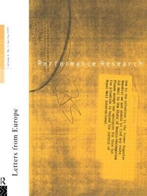 Performance Research: Letters from Europe(English, Paperback, unknown)