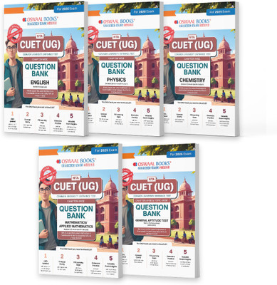Oswaal Nta Cuet (Ug) Question Banks | Chapterwise & Topicwise | English Physics Chemistry Math & General Test(English, Paperback, unknown)