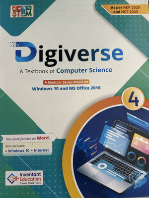 Digiverse a textbook of computer science class 4(Paperback, Inventant education)