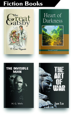 Most Interesting Classic Fiction Books Set Of 4, This Classic Books Set Comes With, The Art Of War By Sun Tzu Original, The Invisible Man, Heart Of Darkness By Joseph Conrad, The Great Gatsby Book  - This Classic Books Set Comes With, The Art Of War By Sun Tzu Original, The Invisible Man, Heart Of D