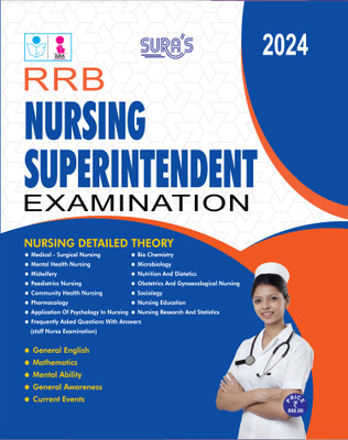SURA`S RRB Nursing Superintendent Exam Book Guide in English 2024(Paperback, A PANEL OF AUTHORS)