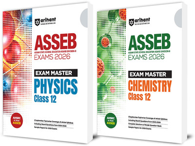 Arihant Exam Master AHSEC Physics, Chemistry Class 12 For Exam 2026 | Chapterwise Topicwise Coverage of Whole Syllabus, Model Question Bank & Sample Papers (Set of 2)(Paperback, Kamal Upreti , Rachna Rani) Arihant Exam Master AHSEC Physics, Chemistry Class 12 For Exam 2026 | Chapterwise Topicwise Coverage of Whole Syllabus, Model Question Bank & Sample Papers (Set of 2)(Paperback, Kamal Upreti , Rachna Rani)
