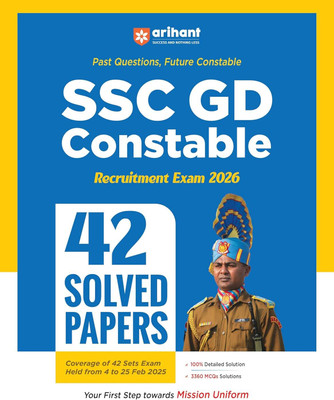 Arihant SSC GD Constable Recruitment Exam 2026 | With 42 Solved Papers, Complete 42 Sets of Exams 4 to 25 February 2025 and 3360 MCQs | English Medium(Paperback, Gaurav Gupta , Varun Bali , Vijay Pratap, Deepali)