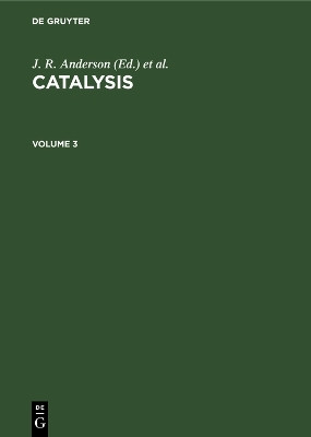 Catalysis. Volume 3(English, Electronic book text, unknown)