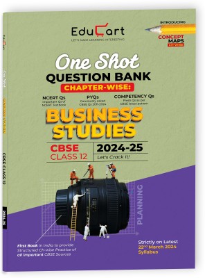 Educart CBSE Class 12 BUSINESS STUDIES One Shot Question Bank 2024-25 (for 2025 exam)(English, Paperback, Educart)