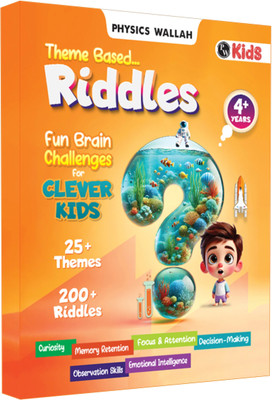 200+ Riddles For Kids on 25+ Themes- English Mystery Riddles Book For 4+ Year Old(Paperback, PW)