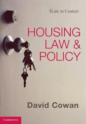 Housing Law and Policy(English, Paperback, Cowan David)