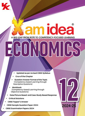 Xam idea Economics Class 12 Book | CBSE Board | Chapterwise Question Bank | Based on Revised CBSE Syllabus | NCERT Questions Included | 2024-25 Exam(Paperback, Editorial Board)
