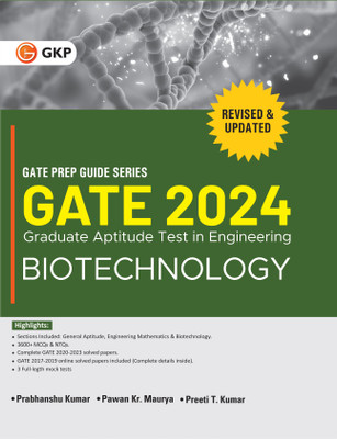Gate 2024:Biotechnology - Guide(English, Paperback, Kumar Prabhanshu)
